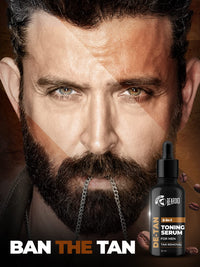 Beardo 2-in-1 Detan Serum + Toner For Men, 30ml | Face Serum For Men | De tan Serum with AHA & Plant Collagen | Brightens Complexion, Removes Dead Skin