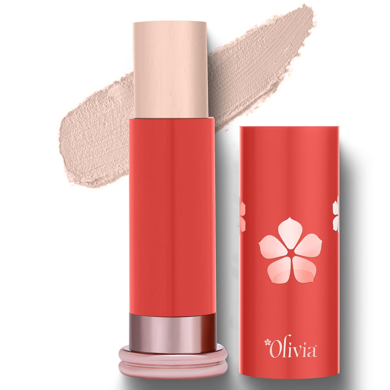 Olivia SkinSync Make Up Stick Foundation With SPF 25, Lightweight, Full Coverage Foundation With Natural Finish For Face Makeup, Waterproof & Sweatproof Foundation Stick - 15g| Shade - 01 Milky Glow