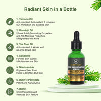 Glamacious Skin Illuminating Serum(30ml) Enriched with Squalane & Niacinamide | Helps Brighten & Glowing Skin | Reduce Dark Spots | Enhanced Antioxidants & Antimicrobial