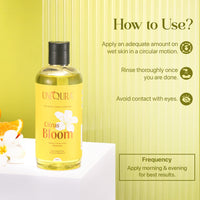 Uniqura Vitamin C Body Wash Shower Gel For Women With Yuzu Extract For Intense Moisturisation Brightens Skin, Evens-Tone & Reduces Sun Damage | Paraben & Sulphate Free Shower Gel For Men | Citrus Body Wash For Women 300Ml