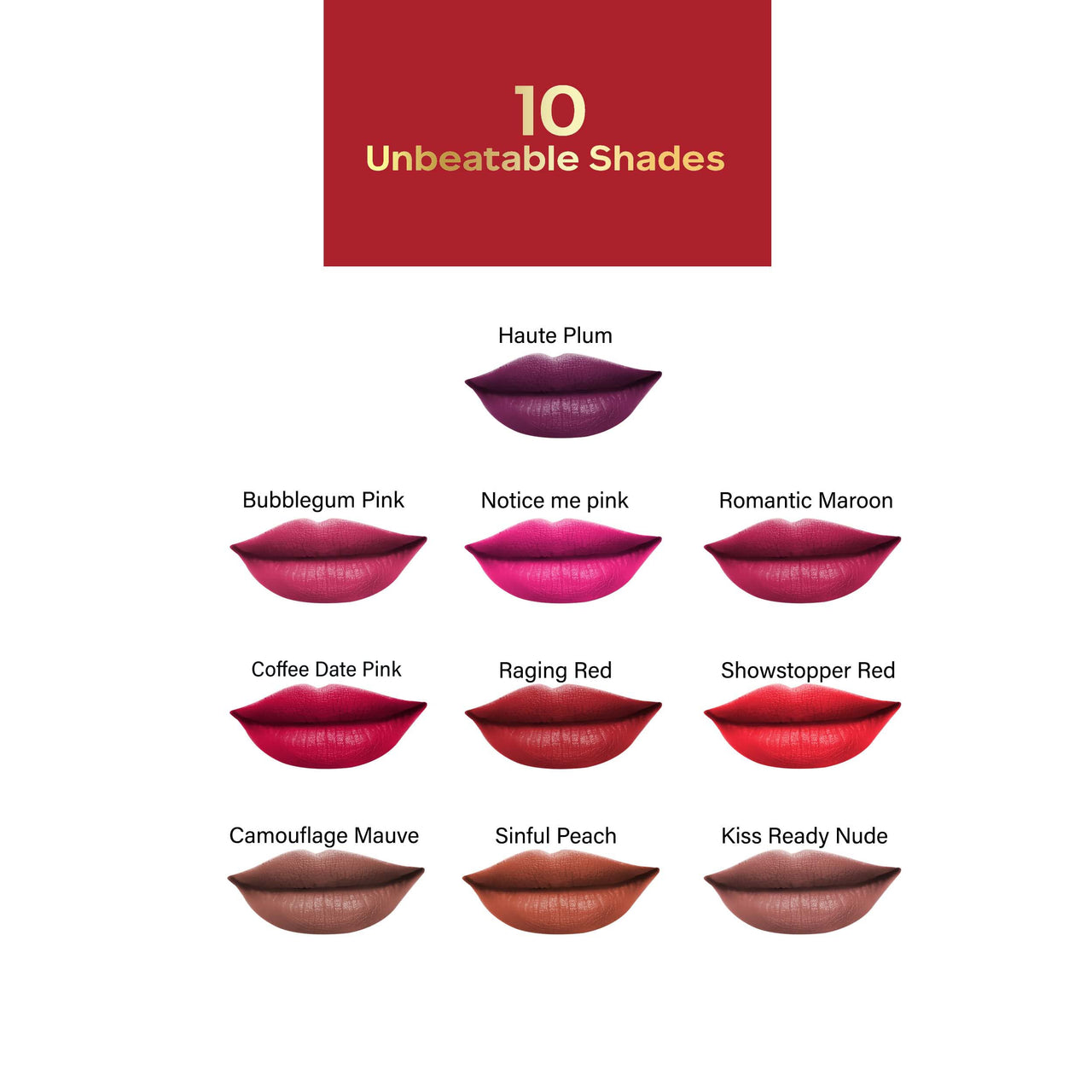 FACESCANADA Long Stay 3-In-1 Matte Lipstick - Haute Plum 08, 2 Gm