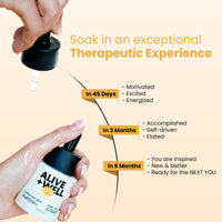 Alive & Well 24K Golden Hour Glow Facial Oil, with 24K Gold Flakes, Crafted By Dermatologists for Glowing Skin and Radiance, Boosts Collagen, Reduces Wrinkles and Fine Lines, for Men & Women - 30ml