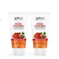 Globus Naturals Daily Glow Kesar Chandan Face Cream with SPF, Skin Lightening Formula For All Skin Types, 50 gm (Pack of 2)