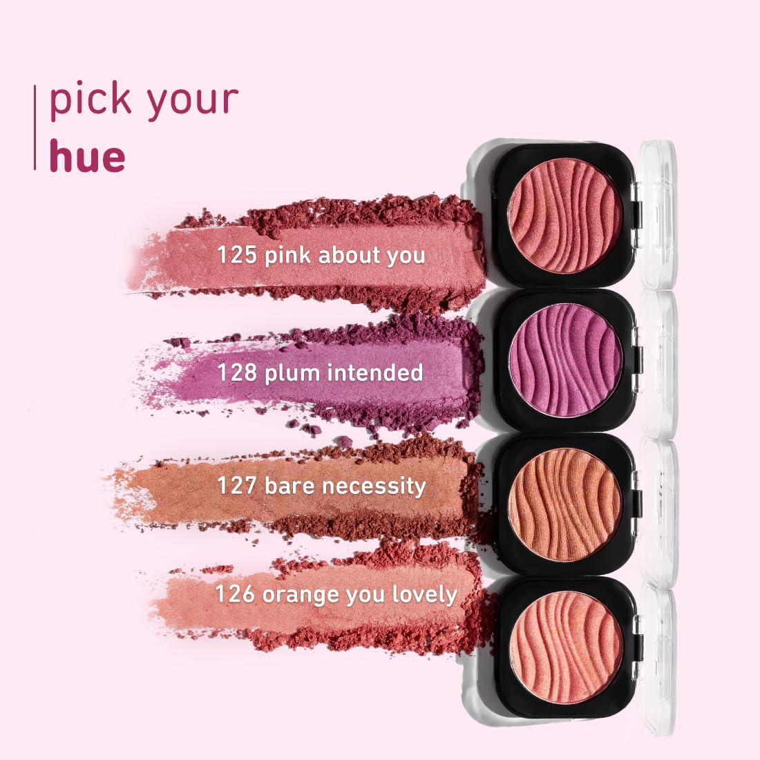 Plum Cheek-A-Boo Shimmer Blush | Highly Pigmented | Effortless Blending | 100% Vegan & Cruelty Free | 125 Pink About You