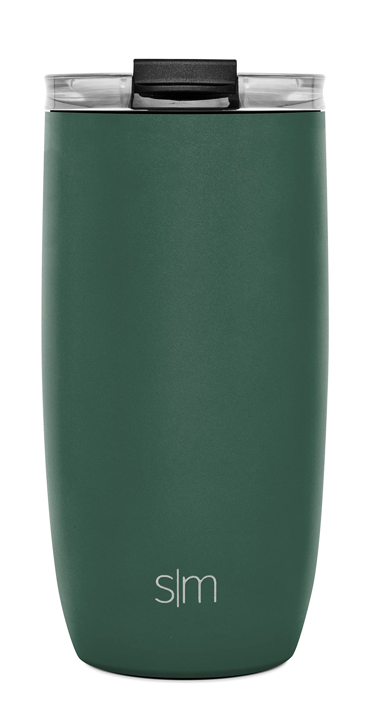 Simple Modern Travel Coffee Mug Tumbler with Flip Lid | Reusable Insulated Stainless Steel Cold Brew Iced Coffee Cup Thermos | Gifts for Women Men Him Her | Voyager Collection | 16oz | Forest -Forest