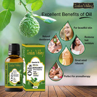 Indus Valley 100% Pure Natural & Organic, Undiluted Bergamot Essential Oil & Glass Dropper for Skin, Hair Care -15ml