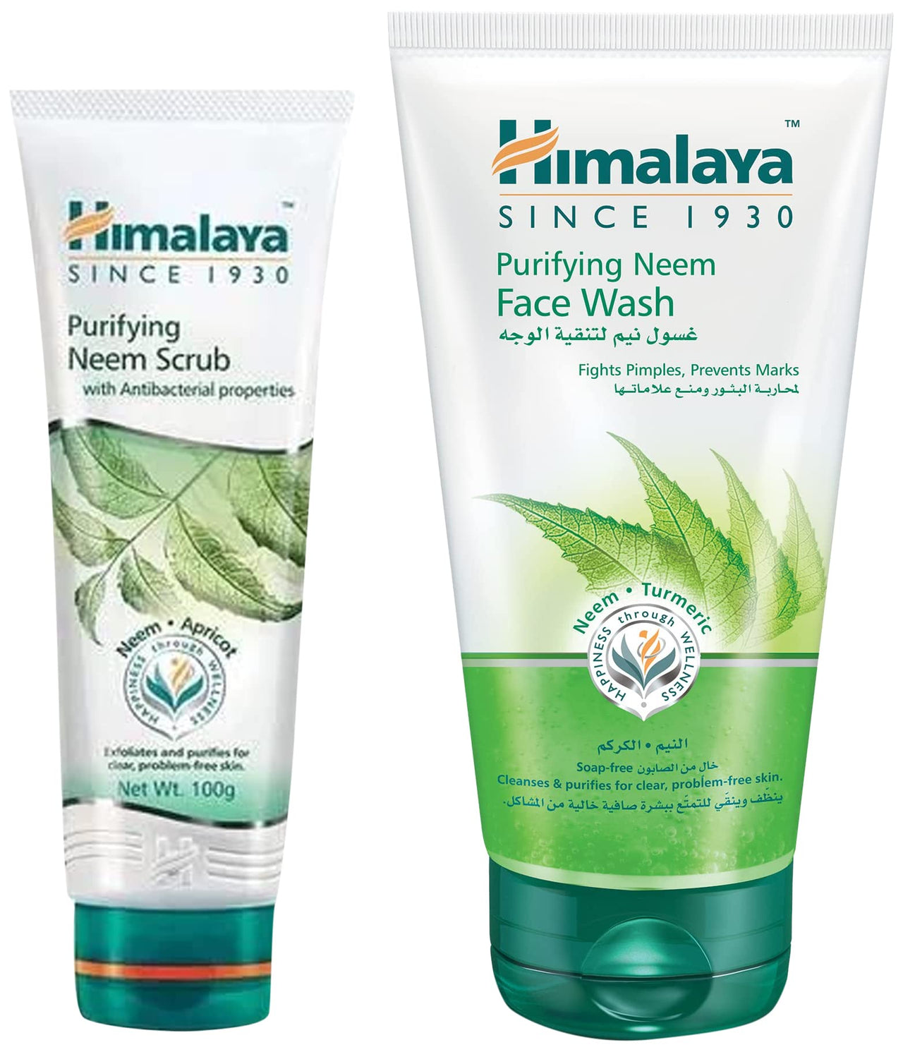 Himalaya Herbals Purifying Neem Scrub, 100gm & Himalaya Herbals Purifying Neem Face Wash, 150ml