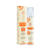 SOPHISTIQUE Hydrating Sunscreen Gel SPF 50 PA+++ for Oily Skin, UVA+UVB Protection, Oxybenzone Free, Water Resistant, Dermatologically Tested, Sunscreen SPF50 for Dry & Combination Skin, 50 m, Pack of 1