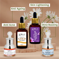 Globus Naturals Glycolic & 1% Salicylic Acid Anti Acne Face Serum, For Oily & Acne Prone Skin, Natural & Ayurvedic Formula, Chemical Free, Cruelty Free, 30 ml, Pack of 2