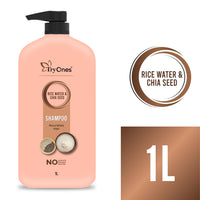TryOnes Rice Water Shampoo|Prevents Hair Fall And Thinning |Promotes Recovery Shampoo, with Fermented Rice Water, Sulphate Free & Paraben Free, for 1000ml