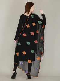 DIAMO Embroidered Chiffon Women's  Dupatta