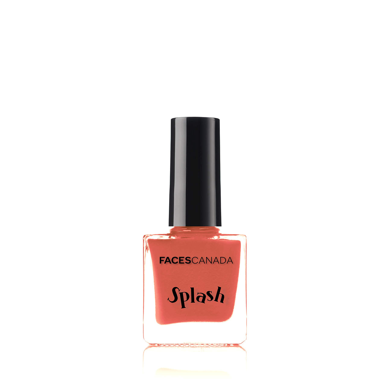 FACESCANADA Splash Nail Enamel, Pink Flemenco 21, 8 Ml And Faces Canada Glossy Finish Splash Nail Enamel 8 Ml, Coral Island 62, 1 Count
