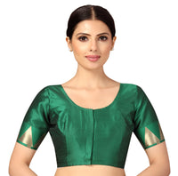 X3 Women's  Polyester Short Sleeves Silky Saree