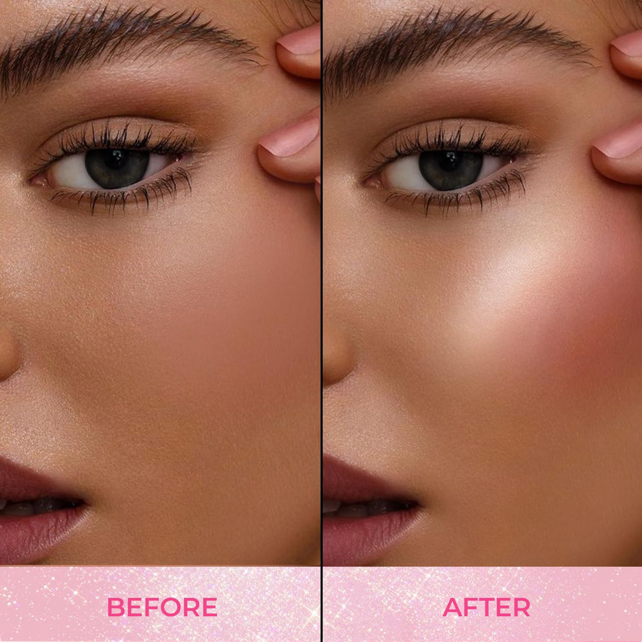 Just herbs Halo Glow Drop Blush Mango Butter + Rice Starch, Weightless Creamy Liquid Blush 10 ml (What A Melon)