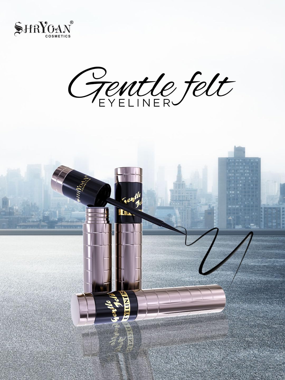 Shryoan Perfect Combo Waterproof Kajal, Mascara & Eyeliner Eye Makeup Kit with Women & Girls