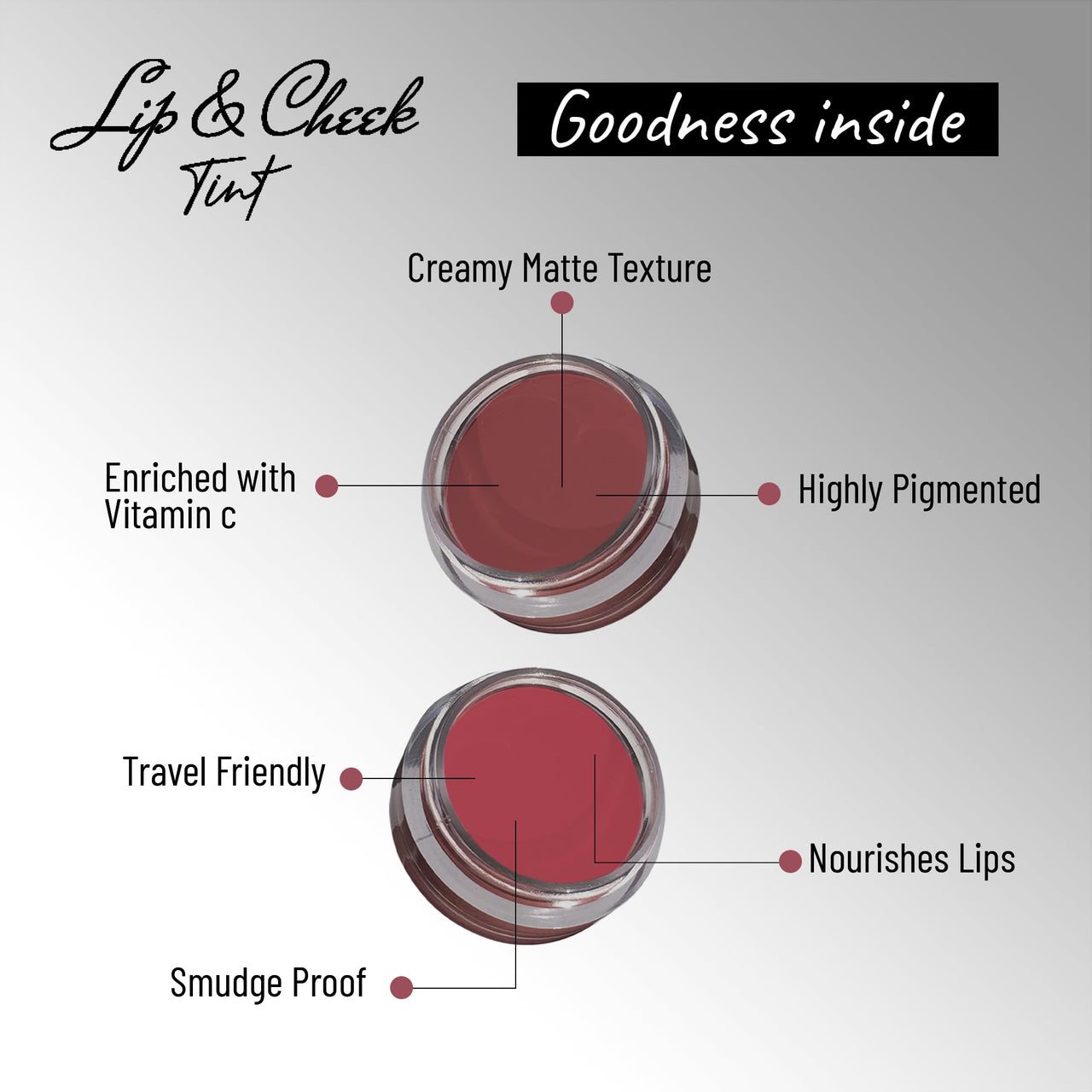 Seven Seas Lips & Cheek Tint Combo Pack of 2 | Matte Natural Blush for Women | Lip Tint with Vitamin E | Nourishing Cheek Tint (Copper Rust, Hippie Pink)