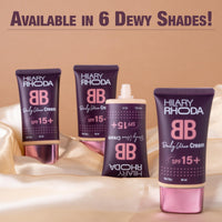 Hilary Rhoda BB Cream with SPF 15 | Infused with Wheat Germ Oil & Jojoba Seed Oil | Weightless Formula | Hides Blemishes, Dark Spots & Pigmentation - 40ml (Fair Ivory - Shade 2)