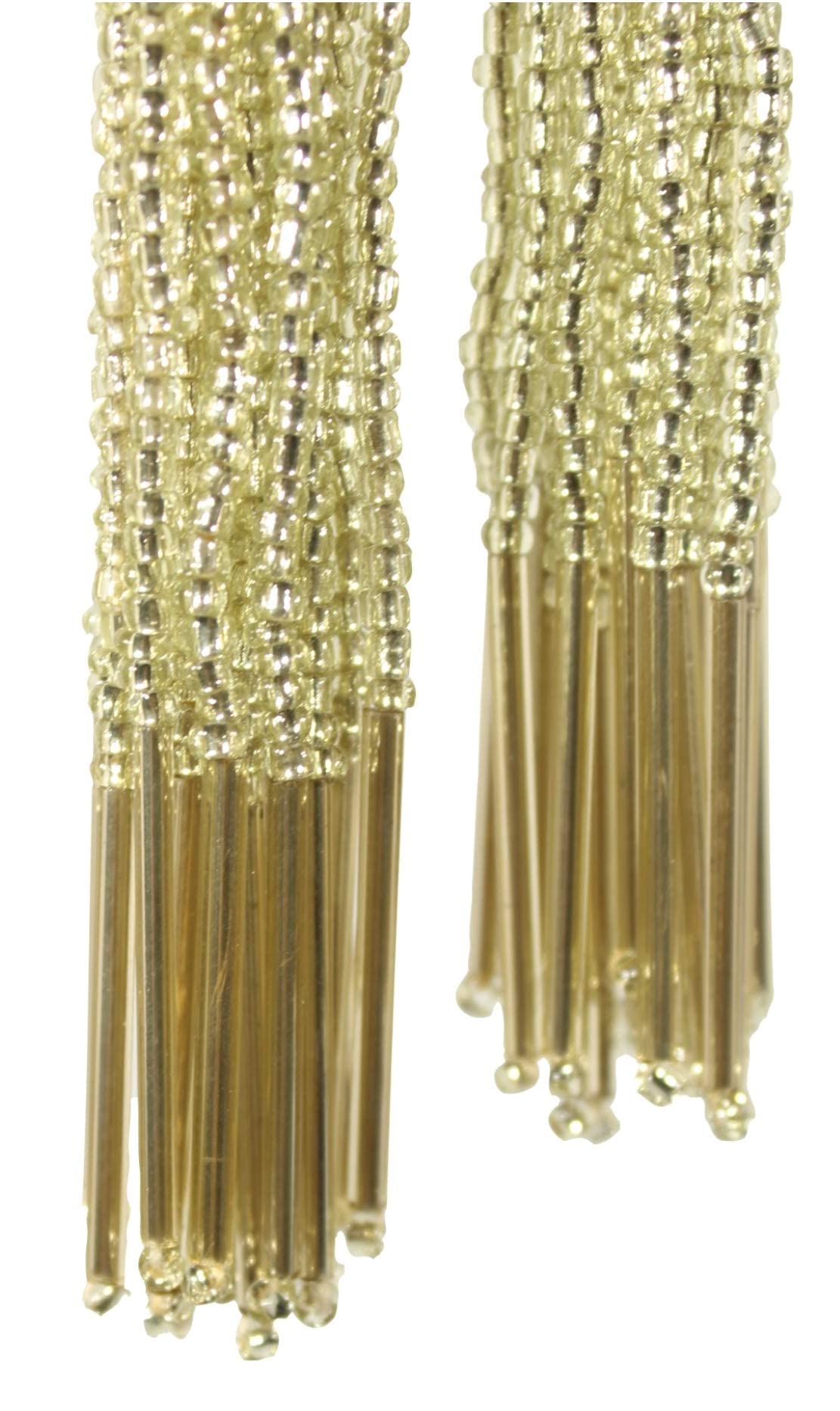 Trendy and Ethnic Acrylic Pearls Tassel Women's  Ethnic Work Hanging Latkan for Sareepallu Blouse Dupatta Lehenga (Set of 1 Pairs)