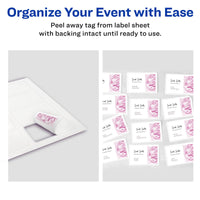 Avery Flexible Printable Name Tags, 2-1/3