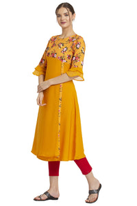 ALC Creation Women's  Crepe A-line Kurta