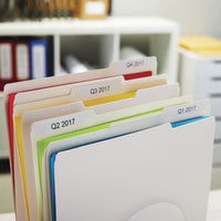 DYMO Authentic LW 1-Up File Folder Labels, DYMO Labels for LabelWriter Label Printers, White, 9/16