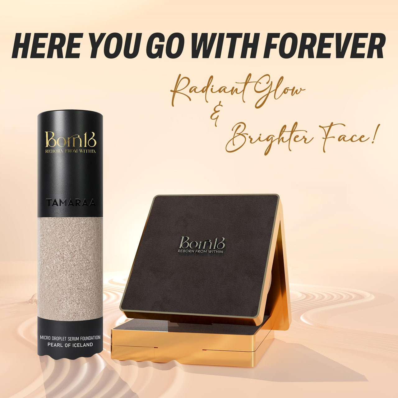 Born16 Moon Duchess Velvet Hydrolock Compact Powder – Frostina | India’s First Encapsulated Hyaluronic Acid | Medium-High Coverage, Smooth-Matte Finish | 24-Hour Stay with Vitamin E & SPF, 9g