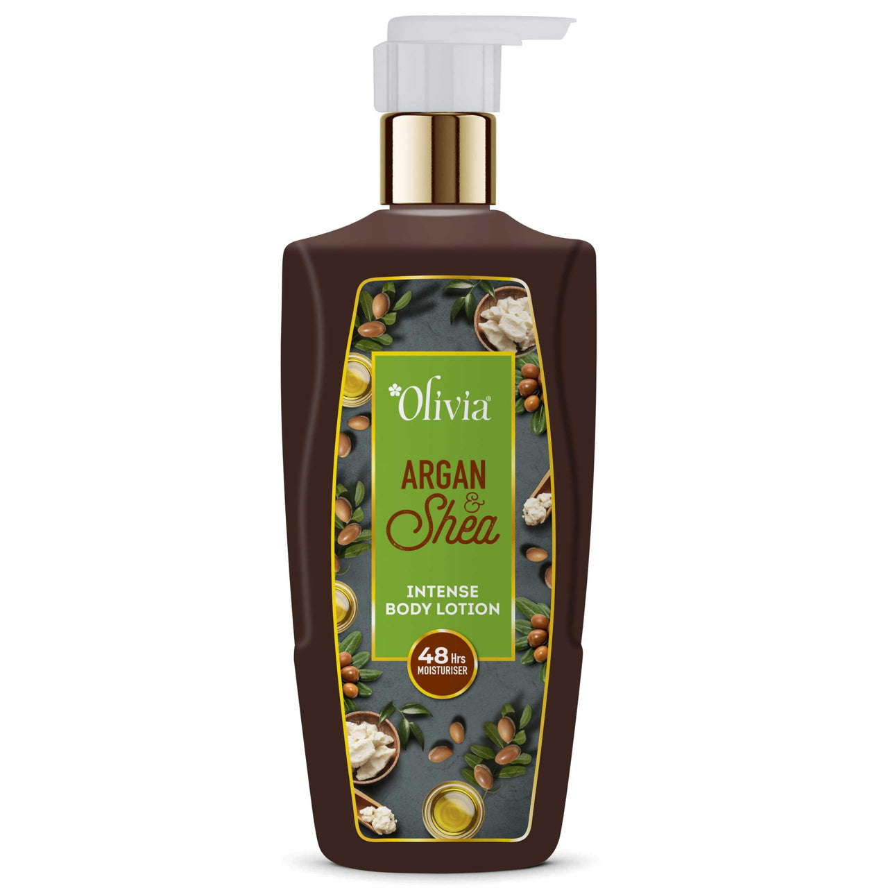 Olivia Argan & Shea Intence Body Lotion 200ml | 48 Hrs Moisturiser | For All Skin Types | Paraben Free | Non Greasy & Healthy Looking Skin