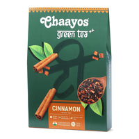Chaayos Cinnamon Green Tea|Cinnamon Tea|Whole Leaf Loose Tea|Immunity Boosting - 100Gram [50 Cups]|Antioxidant Green Tea|Green Tea