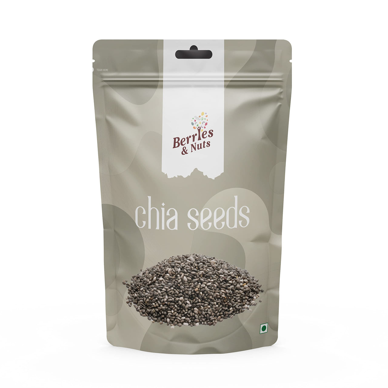 Berries And Nuts Premium Chia Seeds | Raw Chia Seeds | Chia Seed Pouch 200 Grams