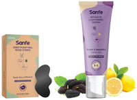 Sanfe Intimate Lightening Serum - 50g & Sanfe Deep Purifying Nose Strips for Women - Pack of 6 with Fuji Green Tea & Witch Hazel extracts