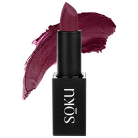 SOKU Censored Matte Long Lasting Lipstick for Women | Creamy Lipstick | Enriched with Jojoba Oil | Moisturising & Waterproof | Smooth Finish & Lightweight (Kissably Gorgeous 07) - 4.2g