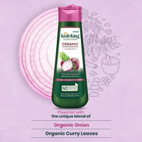 Kesh King Organic Onion Shampoo with Curry Leaves | Anti Hair Fall Shampoo | Reduces Hair Fall Up to 98% & Smooths Hair for 48 Hrs | Ayurvedic Shampoo | Paraben Free - 300ml
