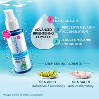 Spawake Face Serum Whitening Triple Care with Vitamin C for Smooth and Bright Skin 45ml + Moisture Fresh BB Cream #01 15ml, Combo Pack