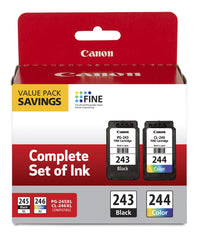 Canon PG-243/ CL-244 Ink Multi pack, Compatible to TR4520, MX492, MG2520, MG2922, TS302 and TS202 Printers Black Pigment Black and Color Ink Cartridge