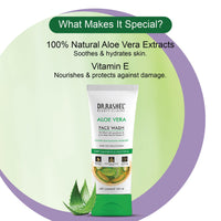 DR.RASHEL Aloe Vera Face Wash Enriched with Goodness of Pure Aloe Vera & Vitamin C with No Parabens, SLS, Silicones & Colour (100 ml)