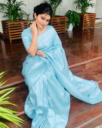 Avantika Fashion Women's  Soft Lichi Silk Banarasi Kanjivaram Saree With Blouse Piece