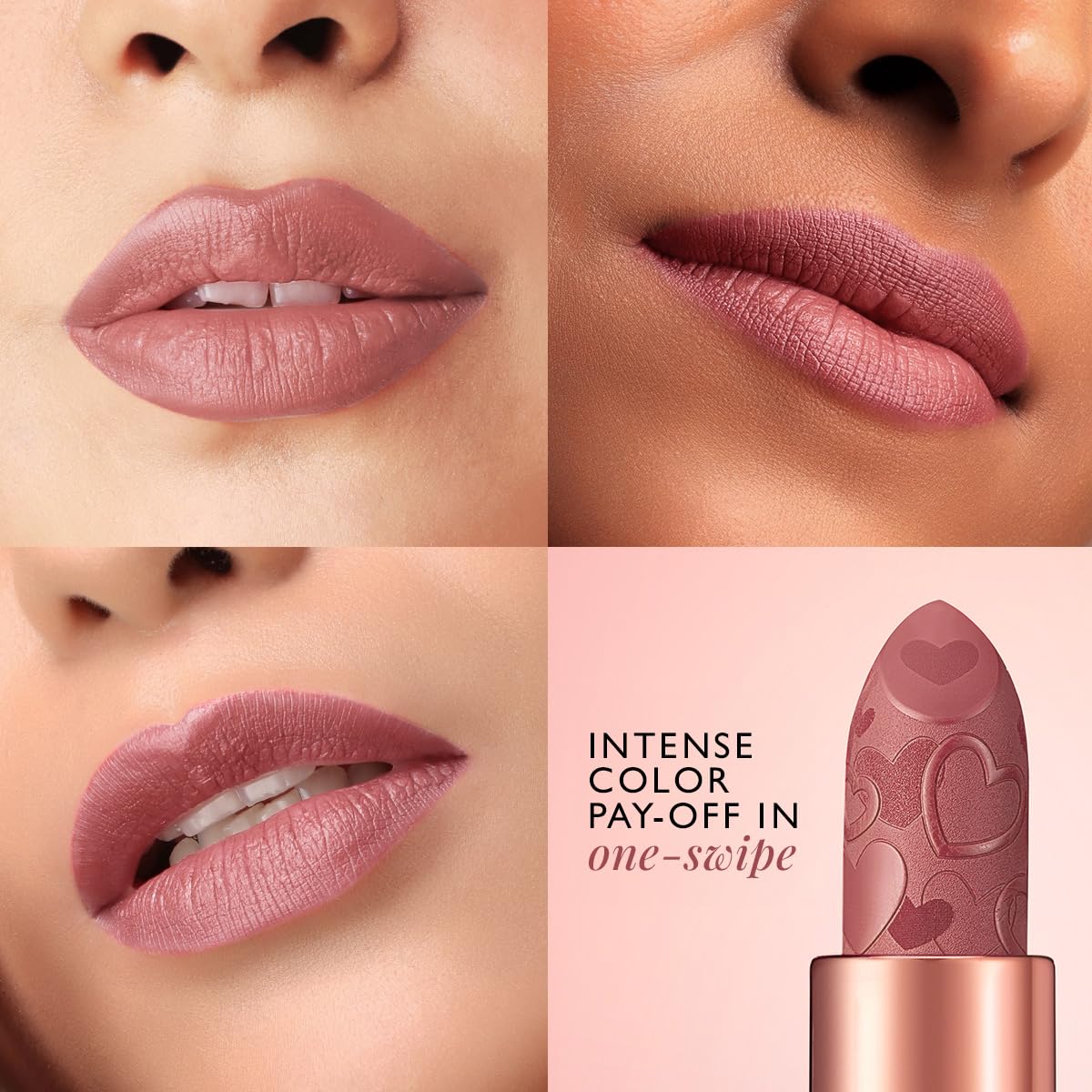 MyGlamm POUT by Karan Johar Intense Matte Plumping Lipstick - Sleepover Pout (Nude Pink Shade) | Highly Pigmented, Long Lasting, Lightweight, Creamy Matte Lipstick For Lip Makeup (4g)