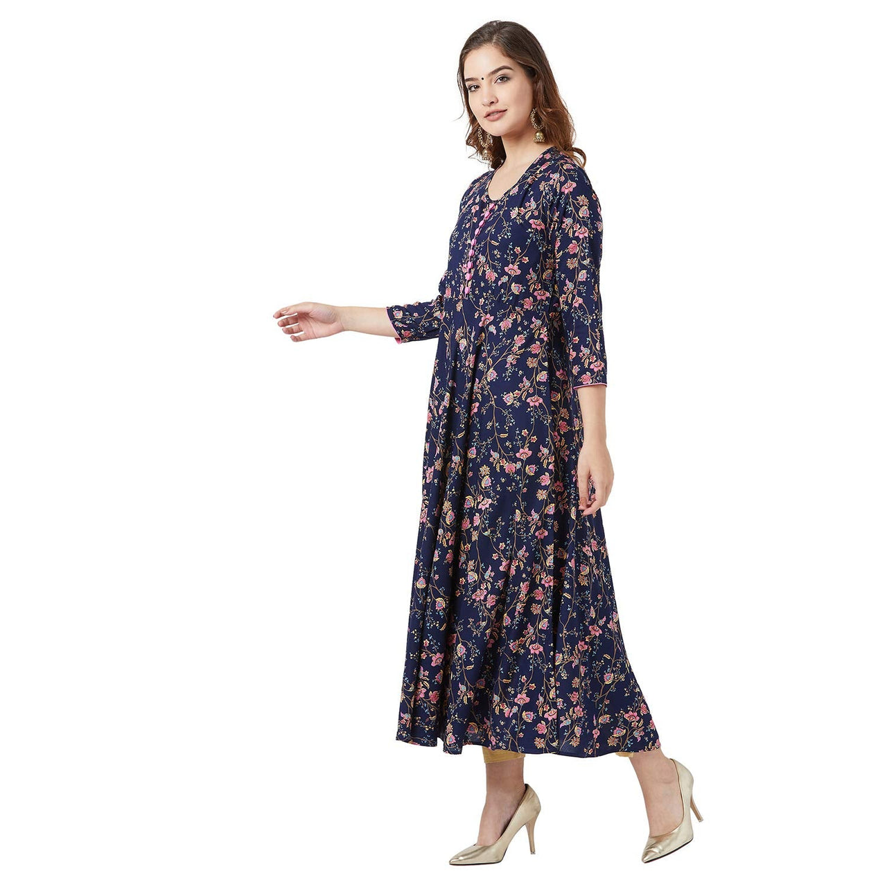 Tissu Women's  Viscose Regular Kurta
