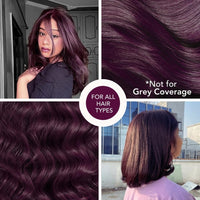 Paradyes No Bleach Velvet Burgundy Glossy Hair Tint - Ammonia-Free for Natural Black Hair, Includes Anti-Fade Conditioner for Long-Lasting Shine, 1 Count