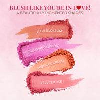 Just Herbs Nourishing Powder Blush Infused with Beetroot & Gotukola Highly Pigmented, Buildable Suitable for All Skin Tones - 3.5 g (Hibiscus Crush)