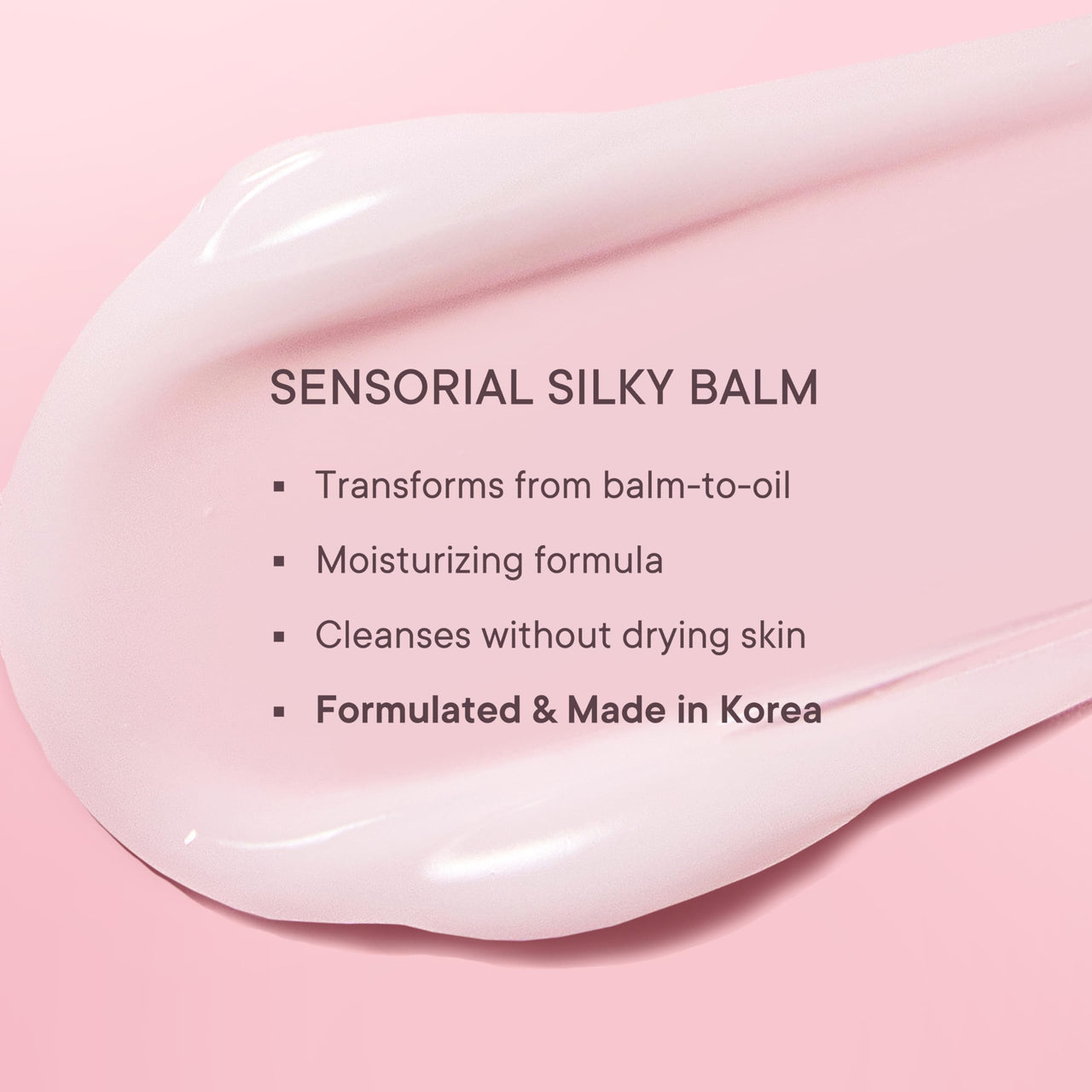 Quench Dirt Dissolving Cleansing Balm with Salicylic acid & Cherry Blossom, Gentle Makeup Remover Balm-Oil-Milk Texture, Removes Long-Wear Makeup & Sunscreen, Made in Korea 50ml