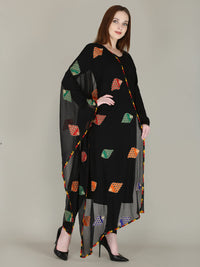 DIAMO Embroidered Chiffon Women's  Dupatta