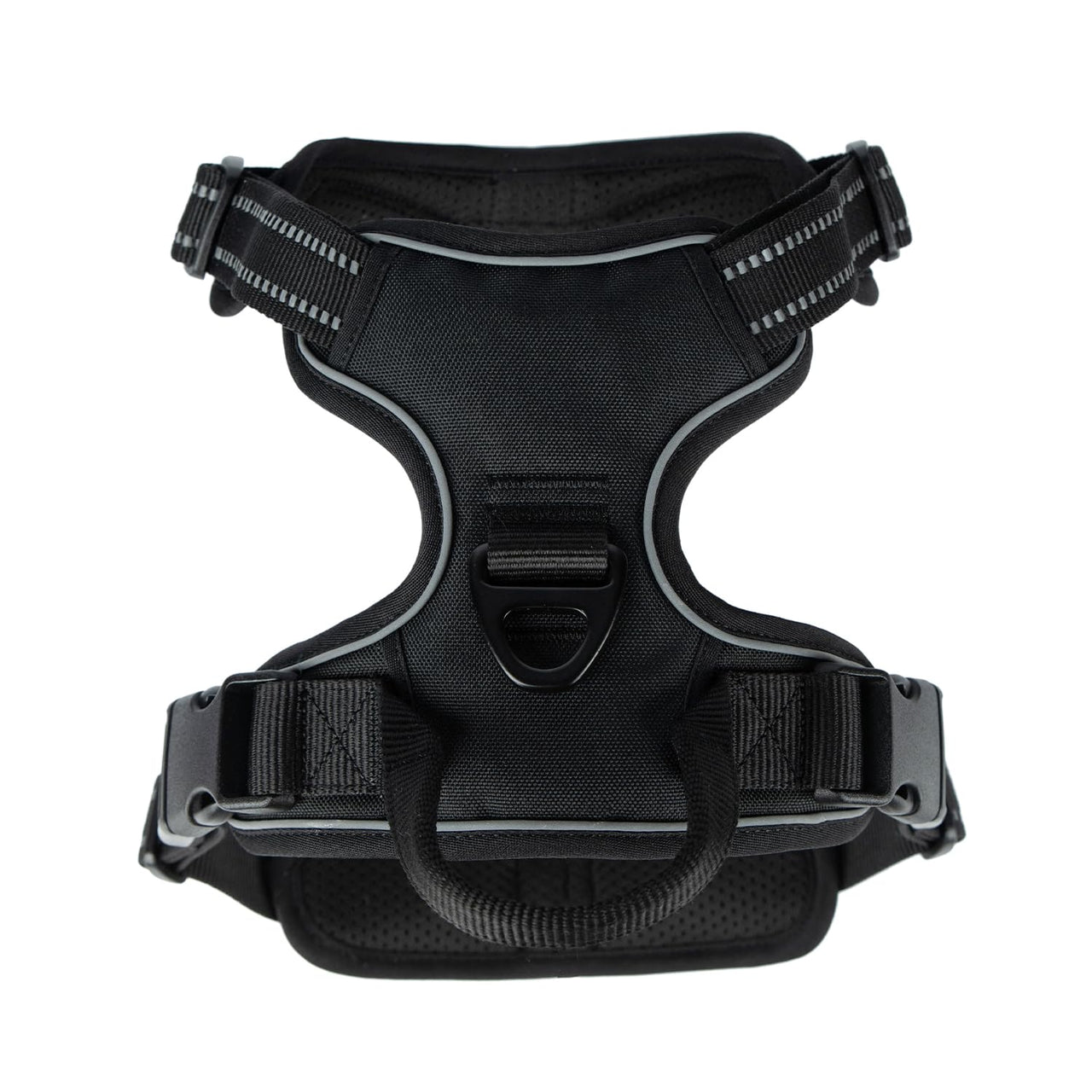 Dog Harness Dual Leash Attachment No-Pull Control Adjustable Soft but Strong Pet Harness for Medium and Large Dogs with 3M Reflective Technology - Black, XS (Chest: 13 - 16") XS (Chest: 13 - 16") Harness (Black Nylon)