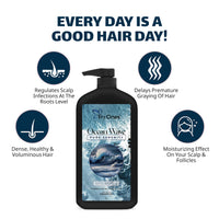 Tryones Ocean Shampoo | Intensive Hair Growth | Anti Hairfall Shampoo that Maintains Shine 1000 ml