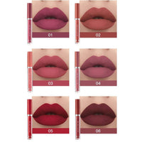 HUDACRUSH HUDA CRUSH 6-Piece Liquid Matte Nude Lipstick Set - Velvet Waterproof Mini Lipsticks for Women, Non-Stick Formula