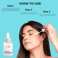 Truglw 10% Vitamin C Serum for Face, Hydrates Dry Skin with 1% Hyaluronic Acid, 5% Niacinamide, Brightens Dull Skin, Fades Dark Spots, Reduces Pigmentation, For Sensitive and Acne-Prone Skin - 30ml