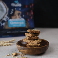 Nulo Functional Granola Bars, Healthy Dog Treats, Oven Baked, Made with Prebiotics and Probiotics, Contains No Added Salt, Sugar, or Molasses, 10 Ounce Bag Omega