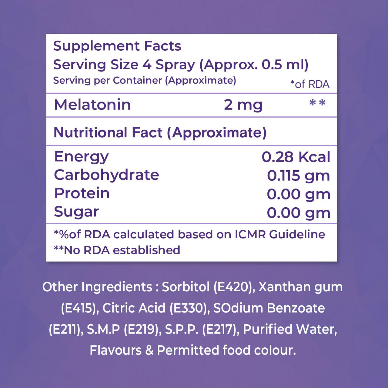 NutriQuint Sleep Melatonin Spray for Men & Women| Melatonin 2mg per Serving Oral Solution | Cranberry Flavor | Spray For Disturbed Sleep | Sleep Supplement | 30 ml - 240 Sprays