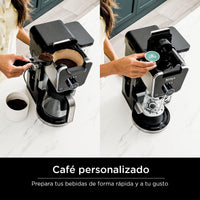Ninja Drip Coffee Maker With K Cup Combo, DualBrew Pro Specialty Coffee System, Coffee Machine Compatible with K-Cup Pods, 12 Cup Single Serve Coffee Makers with Paper Filter, CFP301 Frother + Paper Filter