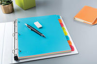 Avery Big Tab Write & Erase Durable Plastic Dividers for 3 Ring Binders, 8-Tab Set, Bright Multicolor, 1 Set (16130)